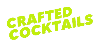 Crafted cocktails menu